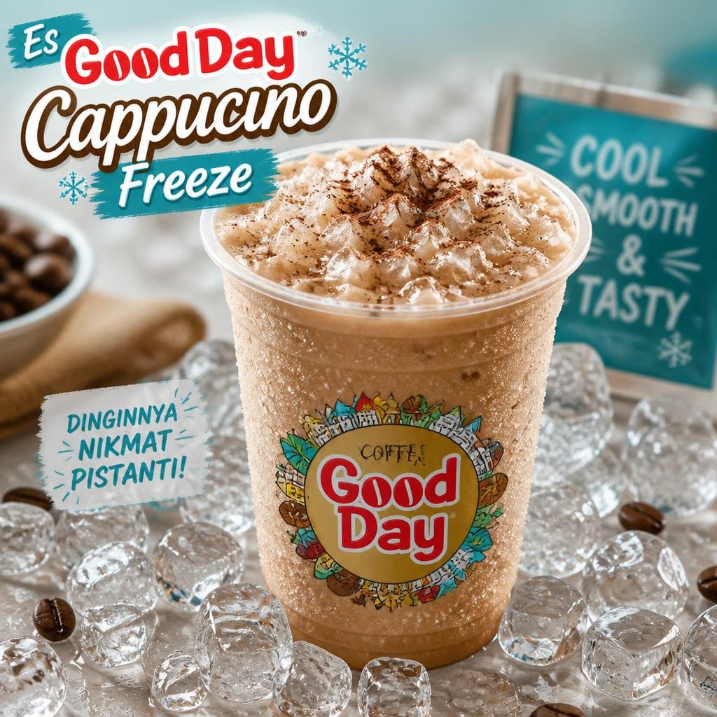 Es Good Day Warkop Fresh rasa cappucino dan freeze
